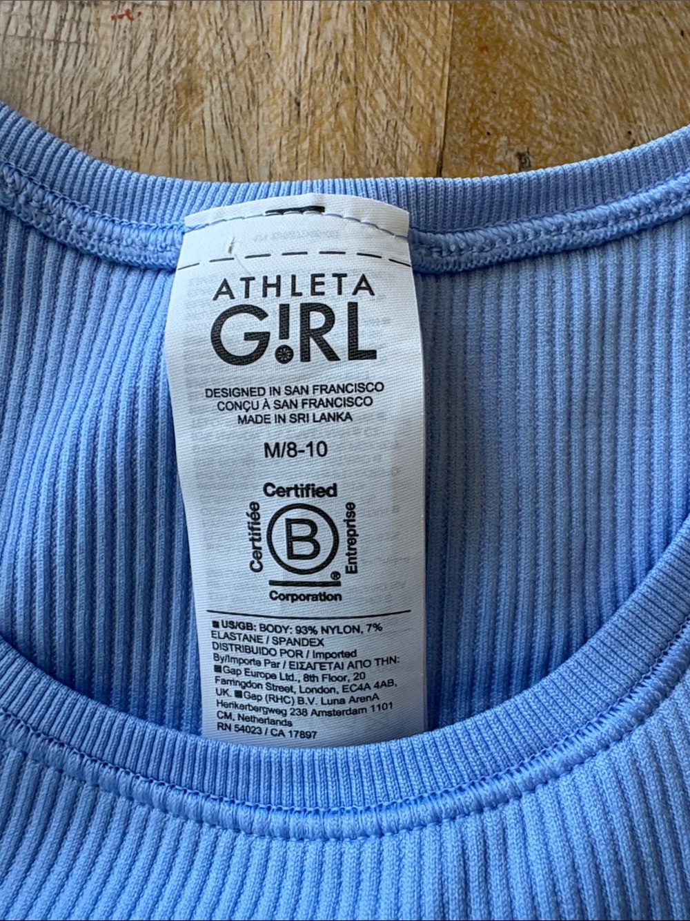 NWOT Athleta Girl Cropped Top M(8-10) - Picture 2 of 4